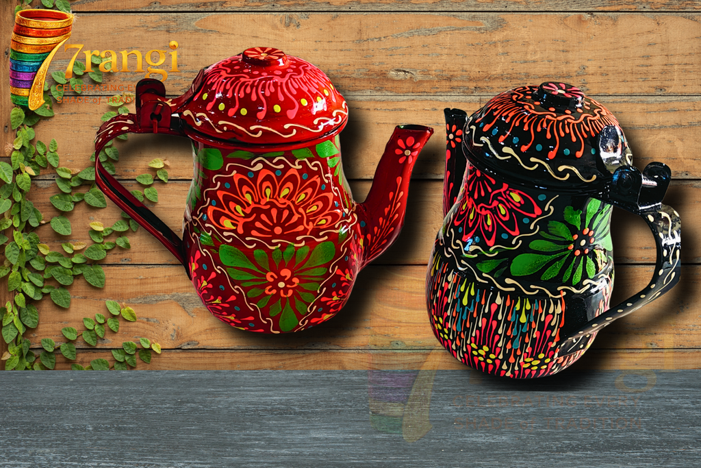 Truck Art Chainak (Medium) | Handmade Pakistani Tea Pot | Decorative & Serving Kettle