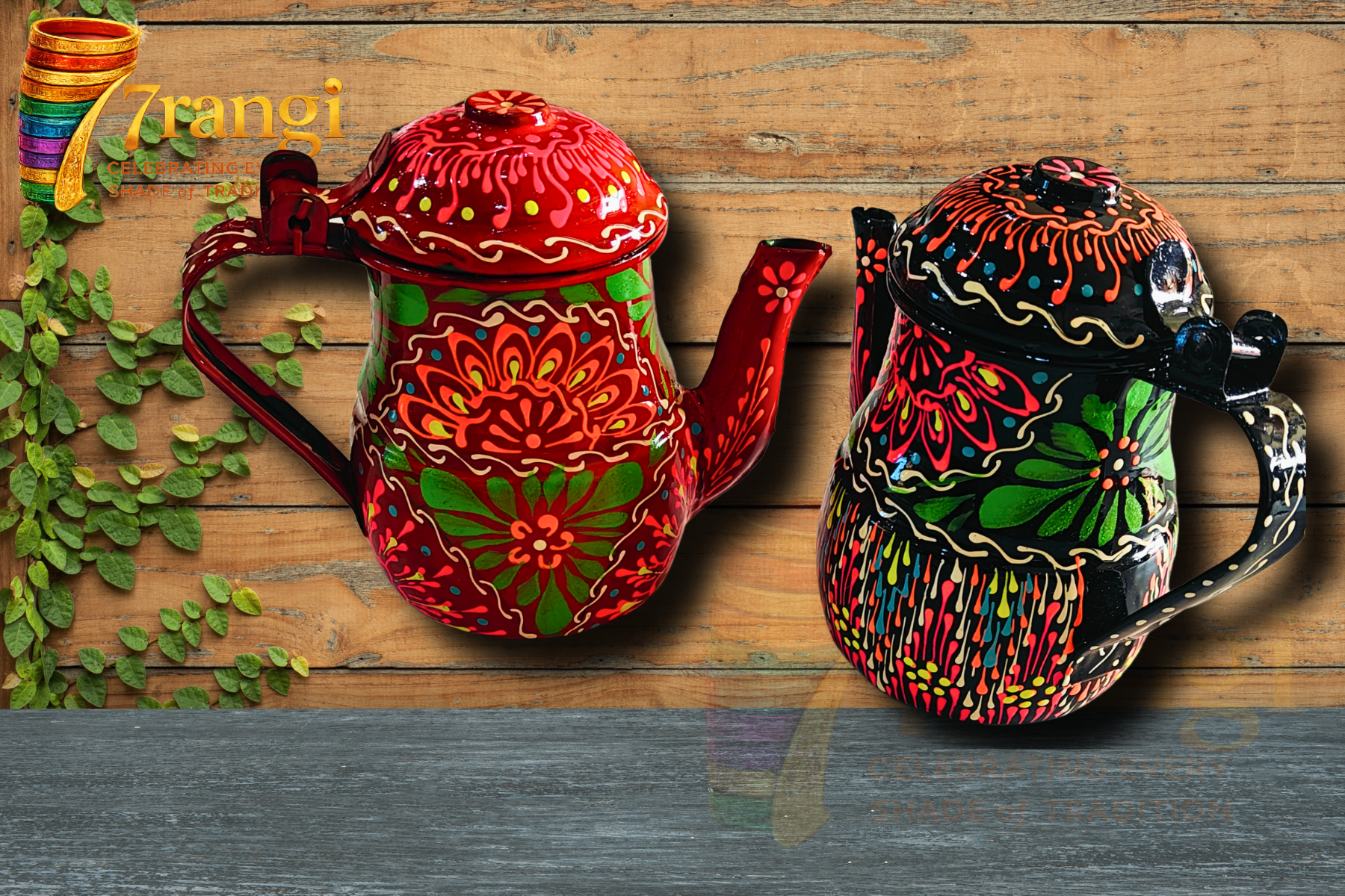 Truck Art Chainak (Medium) | Handmade Pakistani Tea Pot | Decorative & Serving Kettle