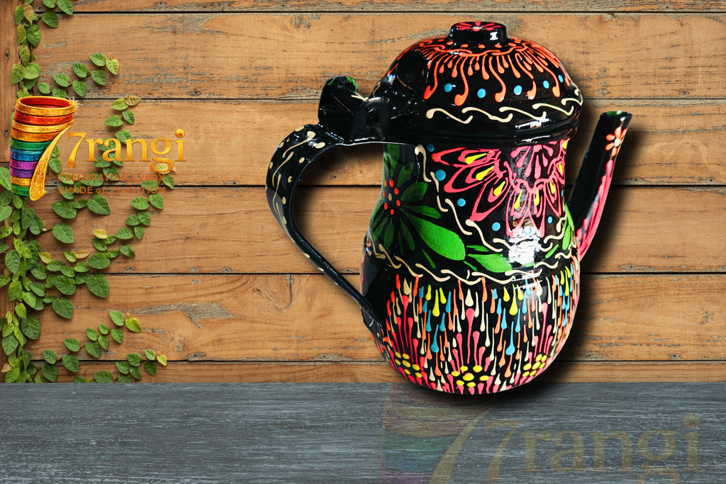 Truck Art Chainak (Medium) | Handmade Pakistani Tea Pot | Decorative & Serving Kettle