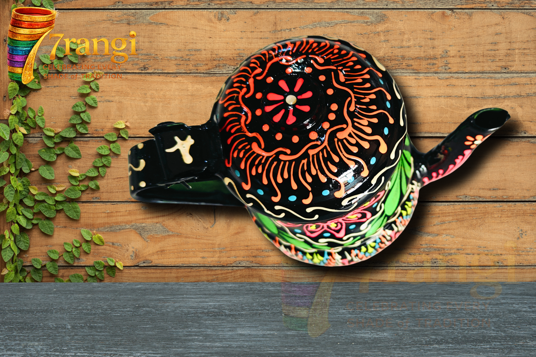 Truck Art Chainak (Medium) | Handmade Pakistani Tea Pot | Decorative & Serving Kettle