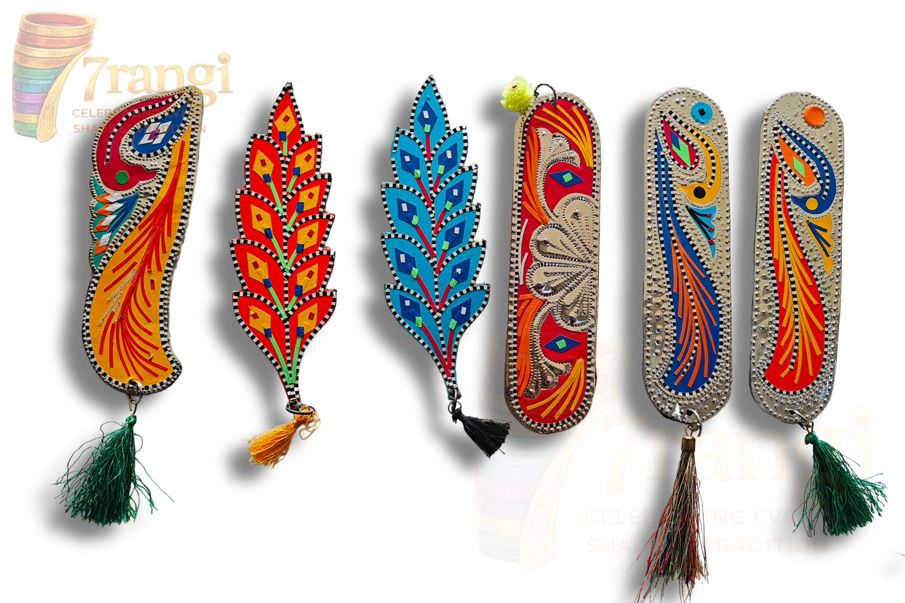 Truck Art Chamakpatti Bookmarks | Handmade Pakistani Metal Bookmarks | Colorful Gift for Readers