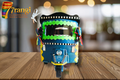Hand-Painted Rickshaw / Tuk Tuk Model | Truck Art Mini Rickshaw | Handmade Wooden Decorative Showpiece