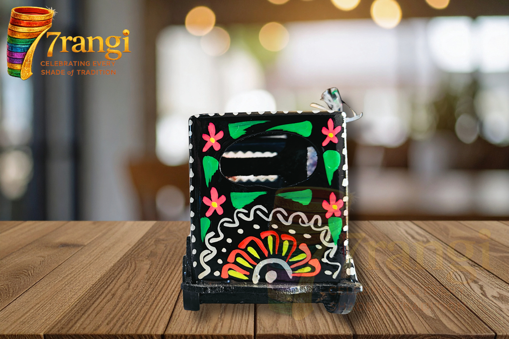 Hand-Painted Rickshaw / Tuk Tuk Model | Truck Art Mini Rickshaw | Handmade Wooden Decorative Showpiece