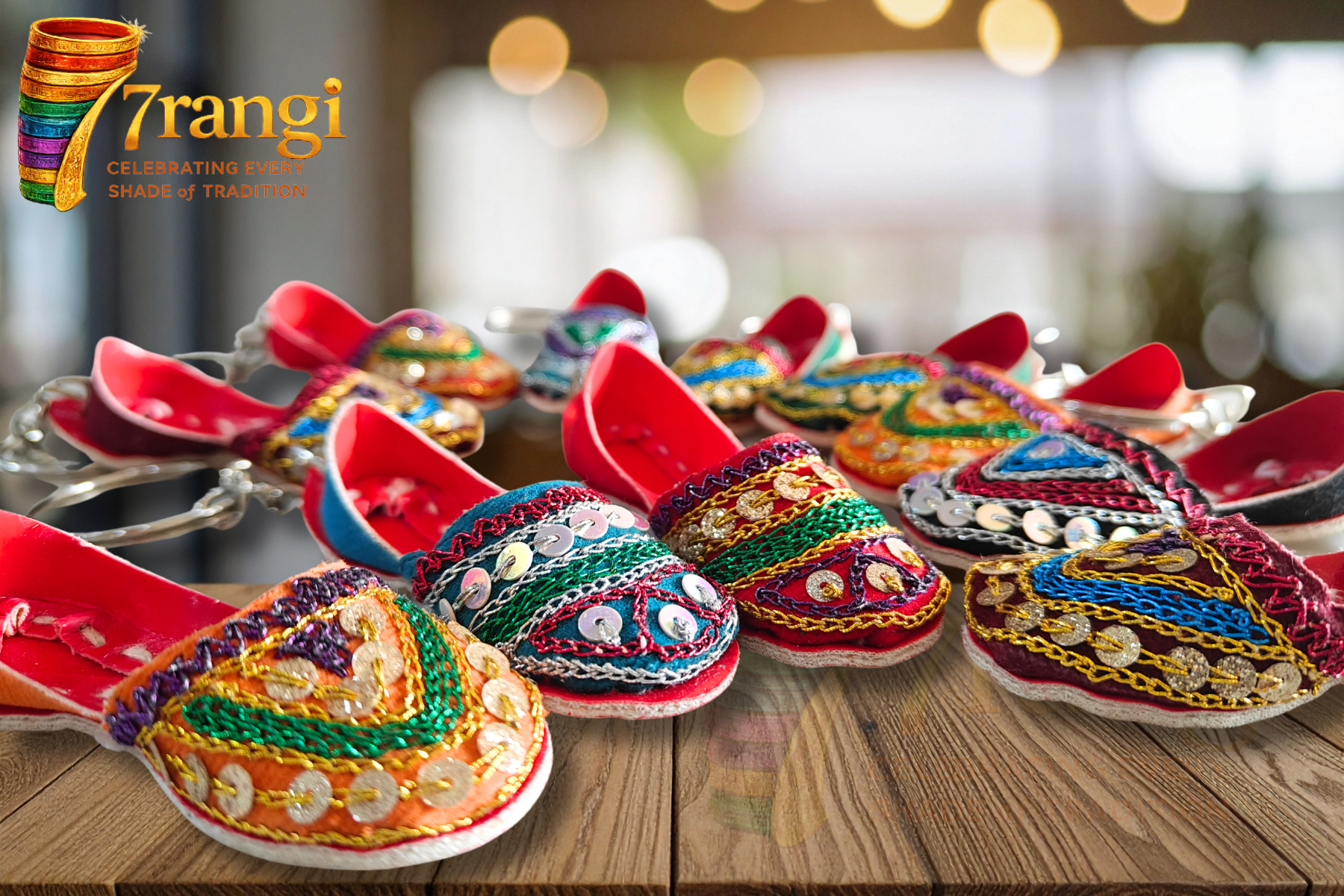 Chappal & Khussa Keychain | Handmade Punjabi Cultural Keyring | Mini Traditional Souvenir