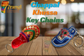 Chappal & Khussa Keychain | Handmade Punjabi Cultural Keyring | Mini Traditional Souvenir