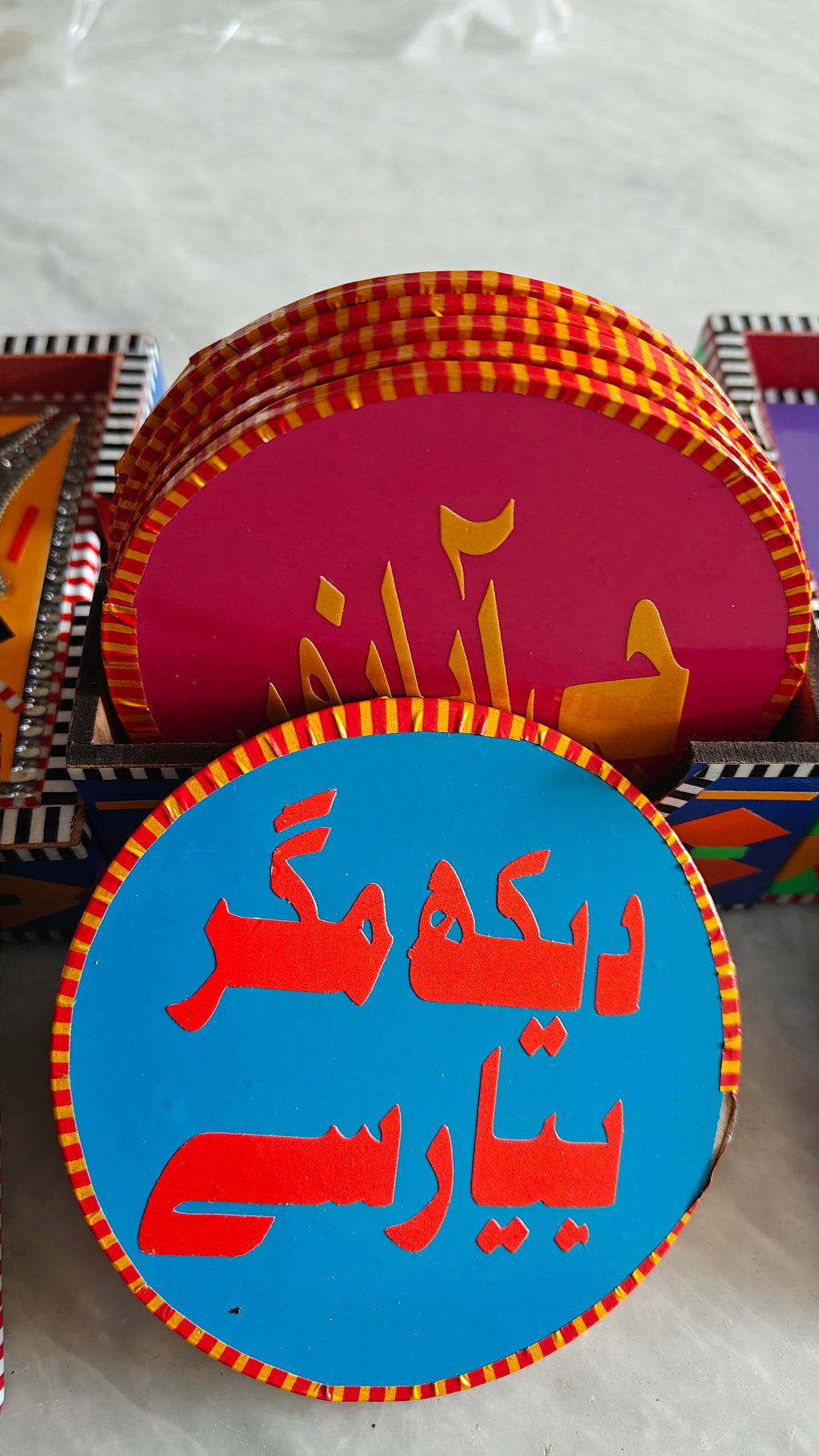 Pakistani Truck Art Coaster Set