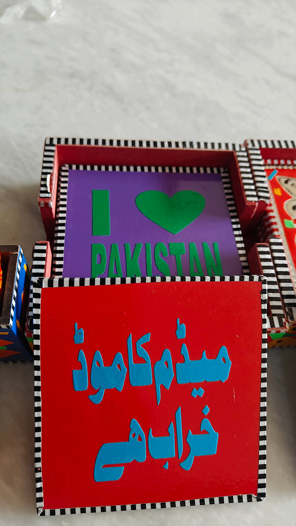 Pakistani Truck Art Coaster Set