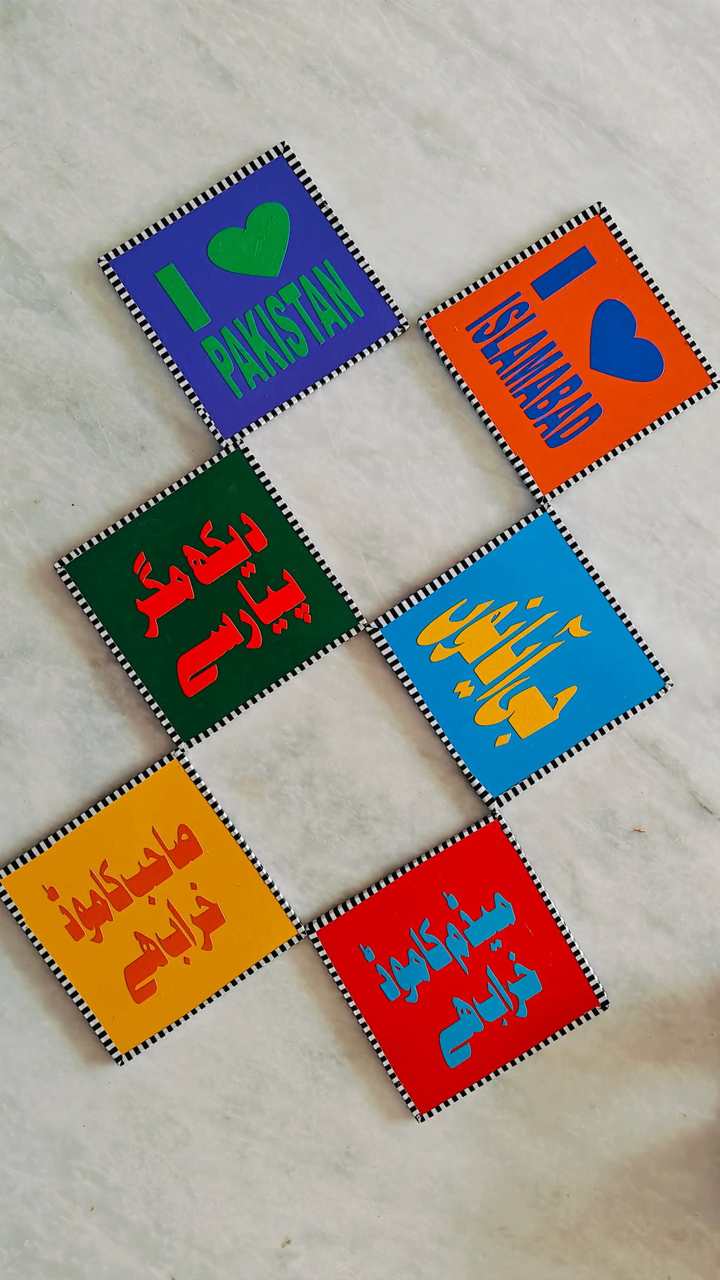 Pakistani Truck Art Coaster Set