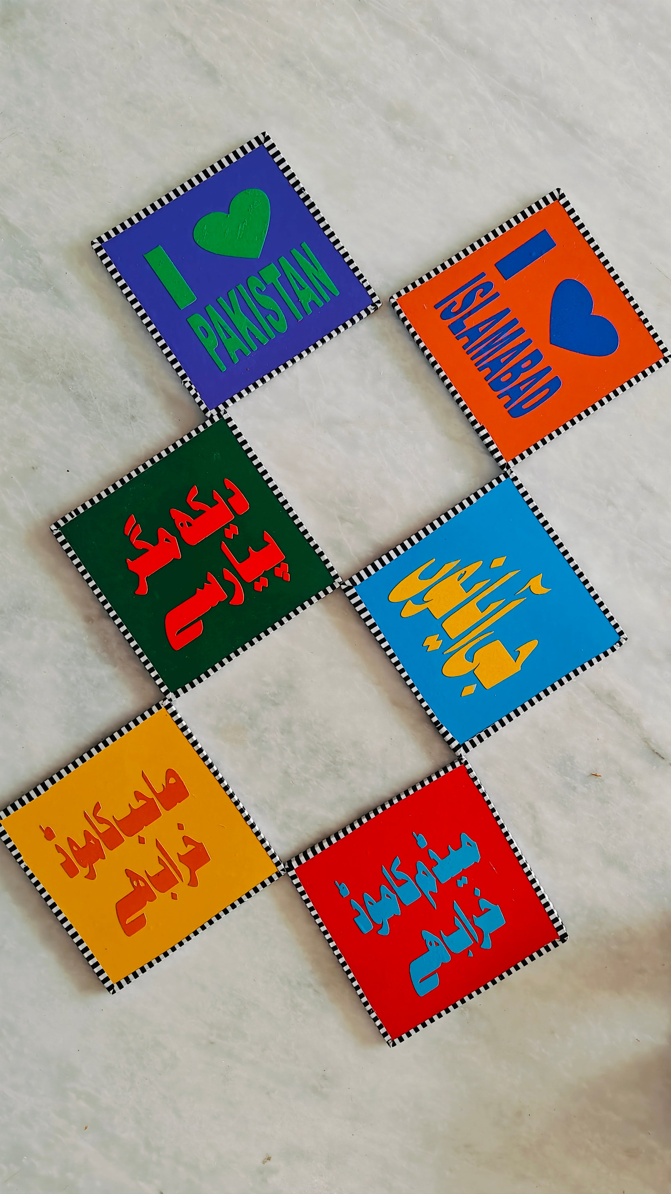 Pakistani Truck Art Coaster Set