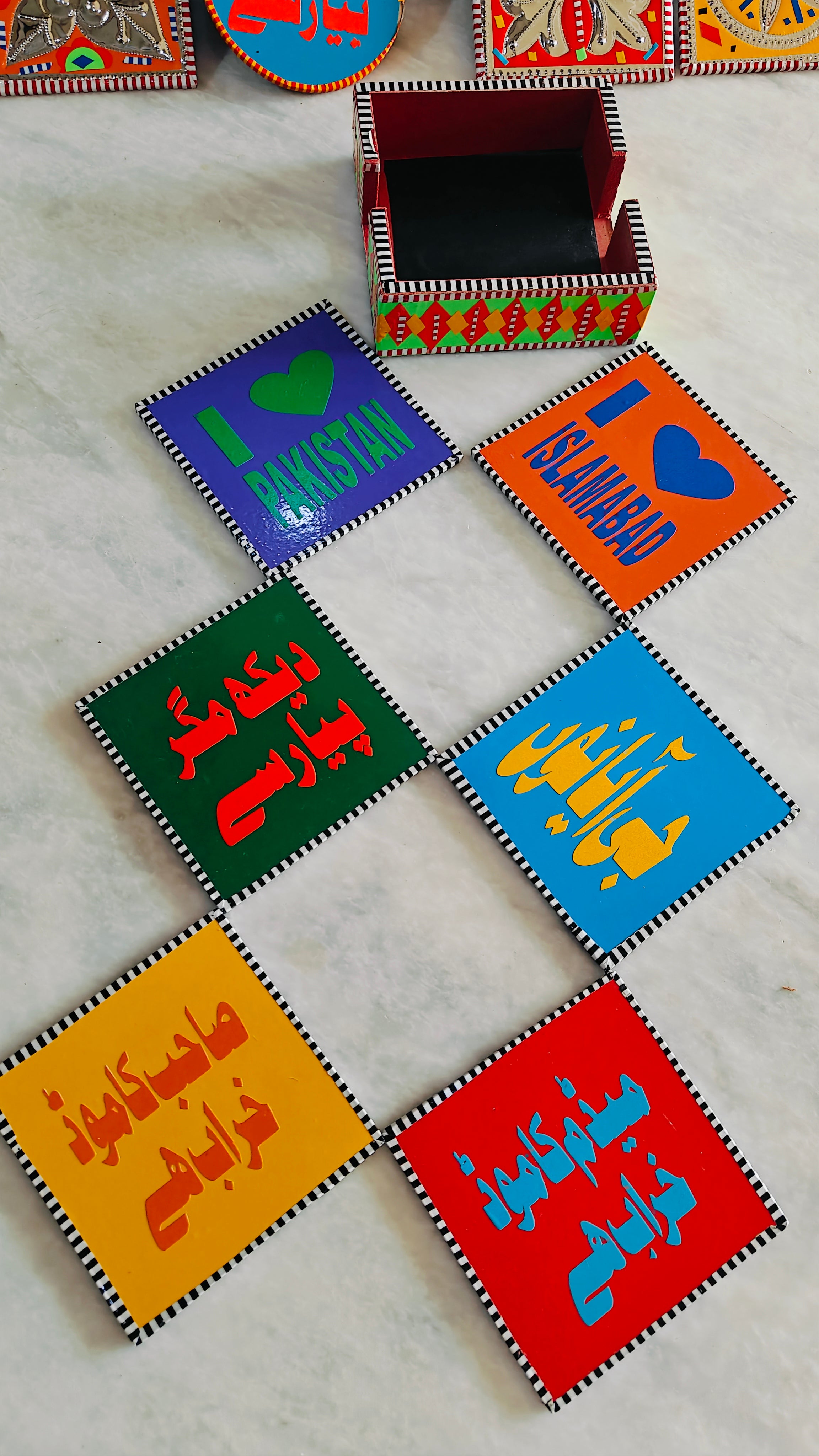 Pakistani Truck Art Coaster Set