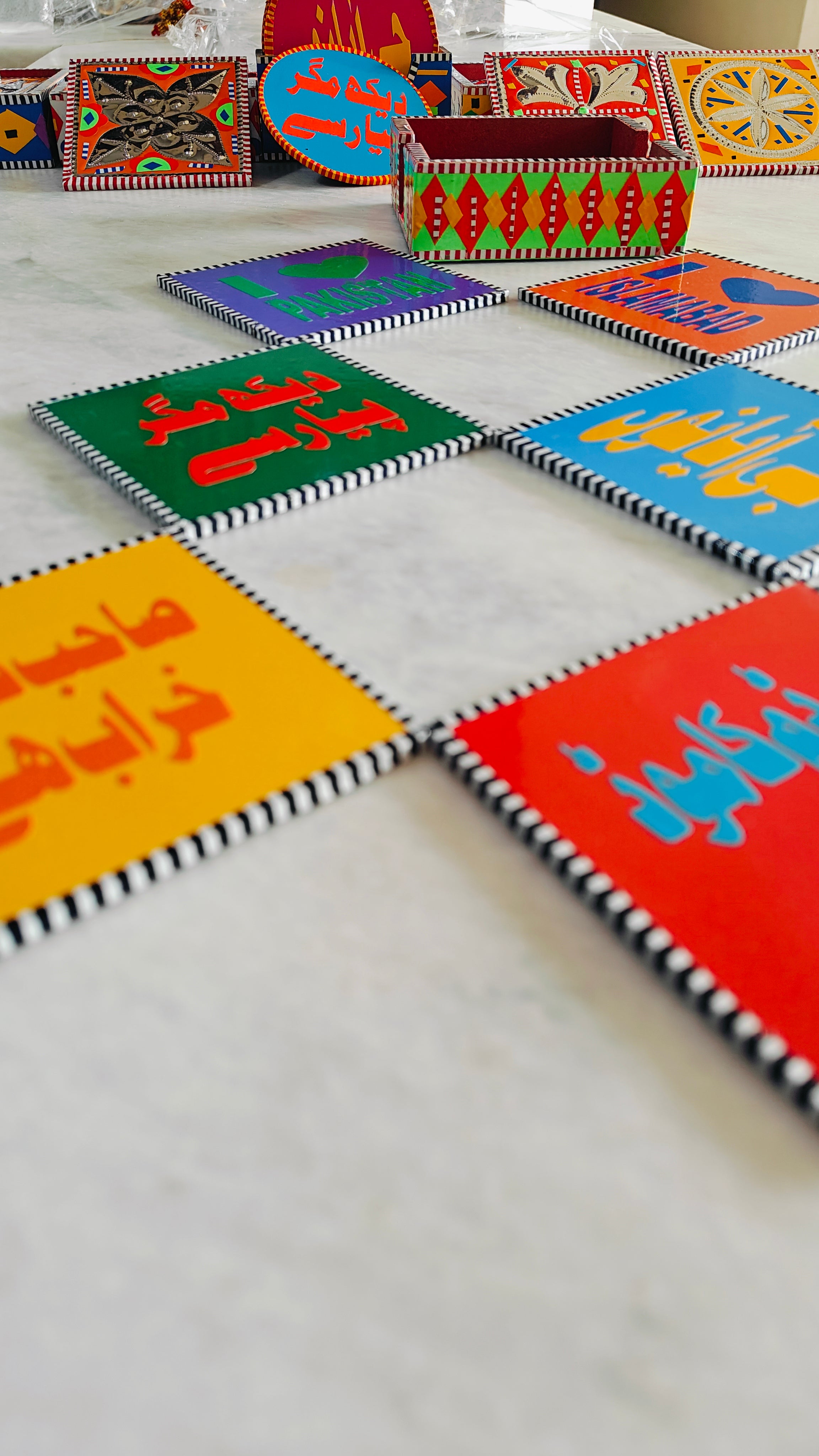 Pakistani Truck Art Coaster Set