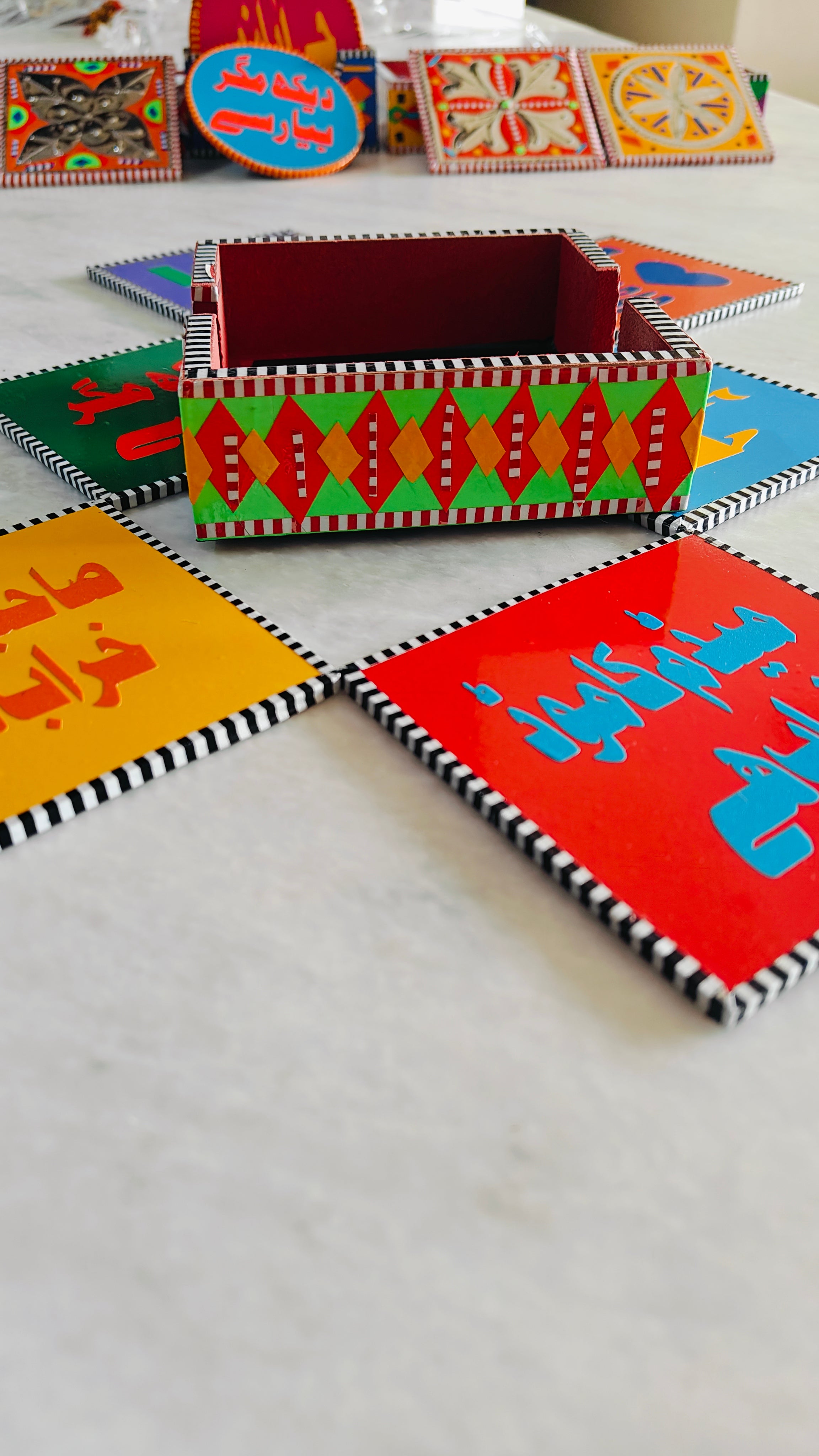 Pakistani Truck Art Coaster Set