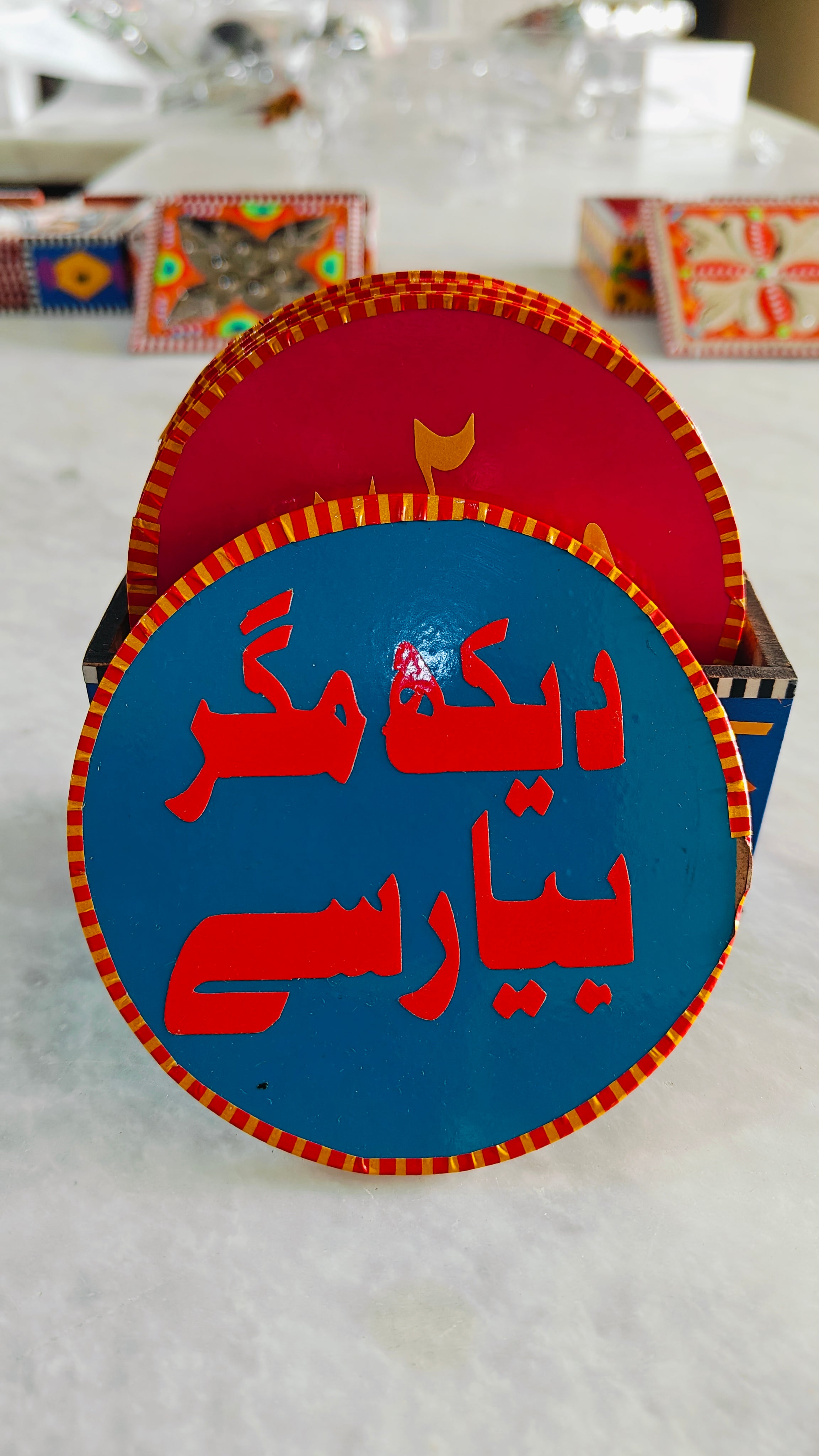 Pakistani Truck Art Coaster Set