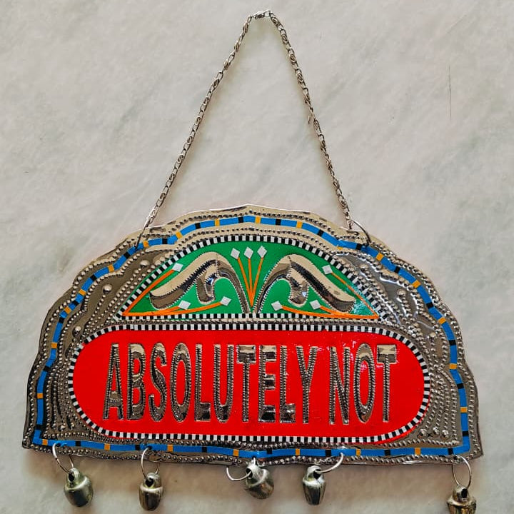Handmade Pakistani Truck Art Wall Hanging: Chamakpati Metal Decor