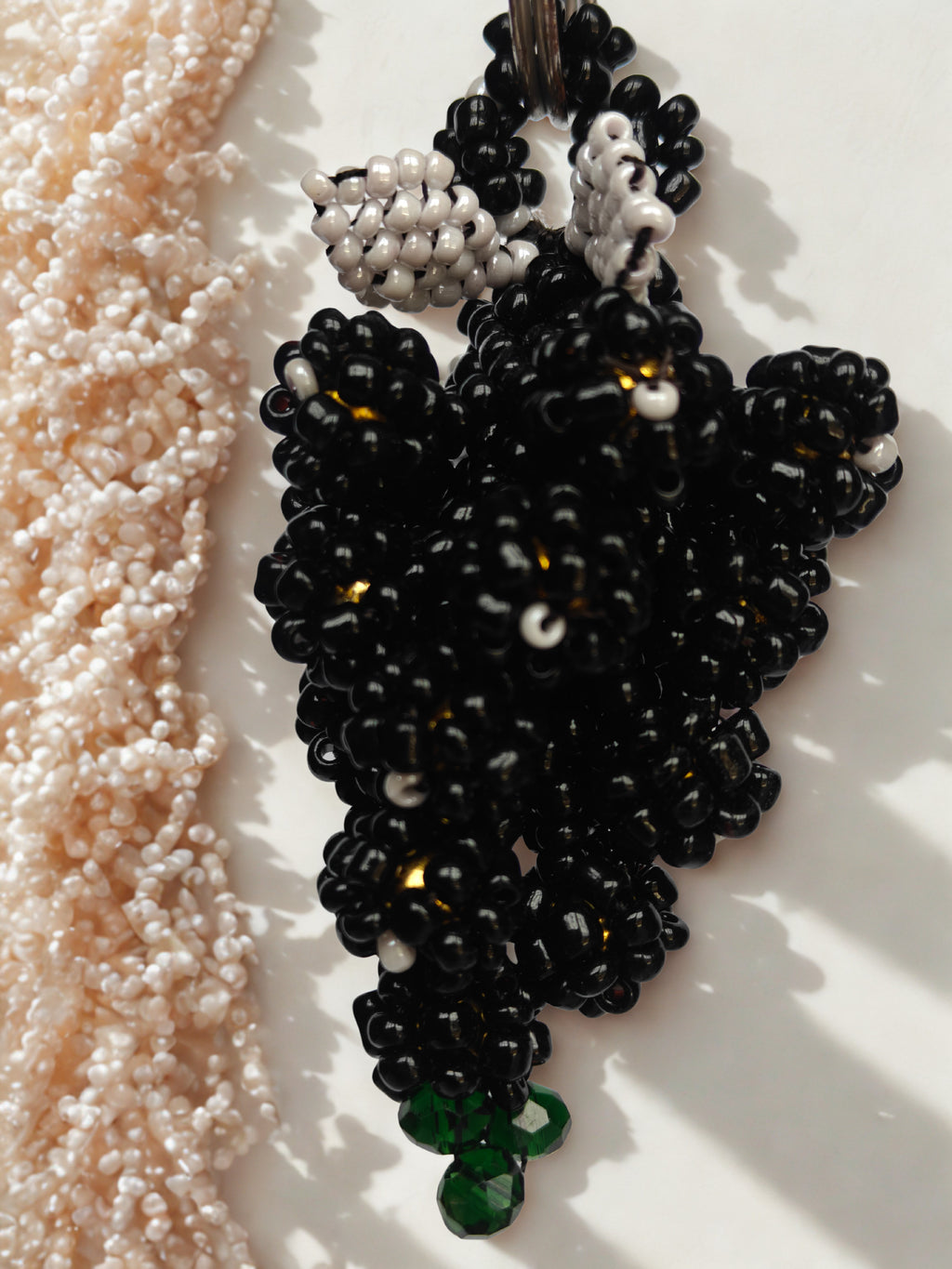 Handmade Red Beaded Girl Bag Charm – Cute Fruit-Inspired Keychain | Aesthetic Purse Accessory | Unique Gift for Her Australia