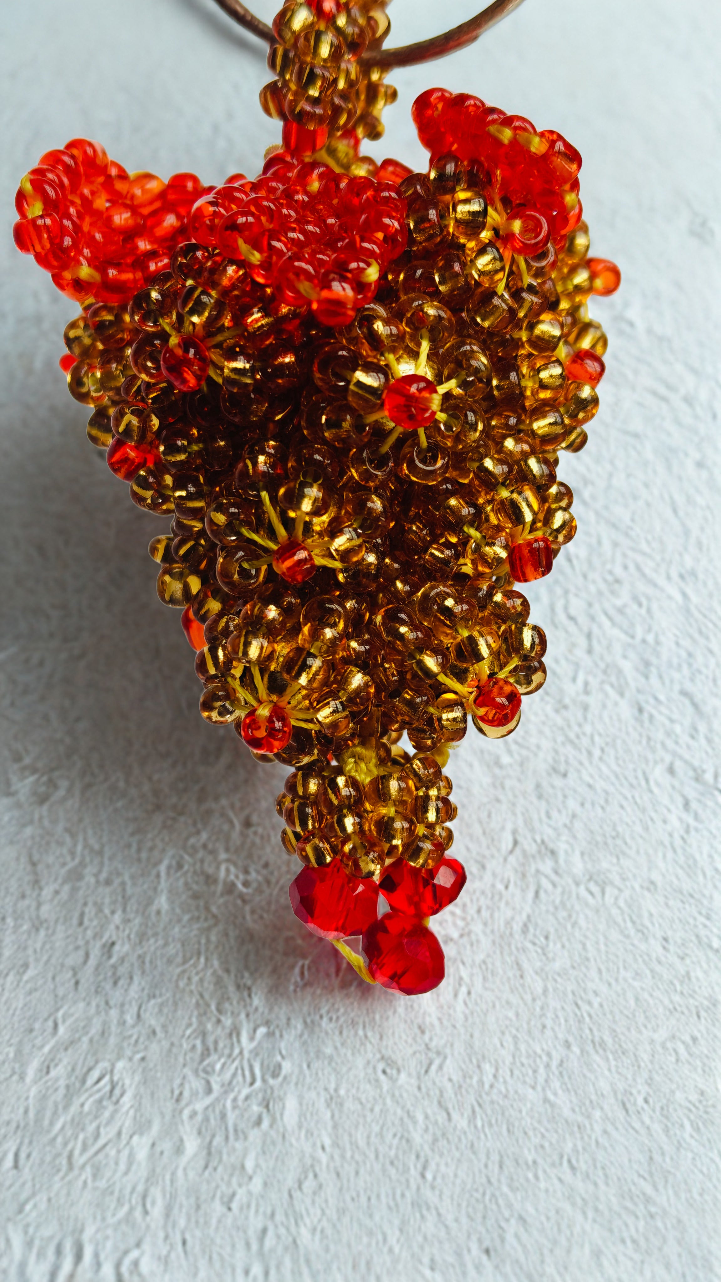 Handmade Red Beaded Girl Bag Charm – Cute Fruit-Inspired Keychain | Aesthetic Purse Accessory | Unique Gift for Her Australia