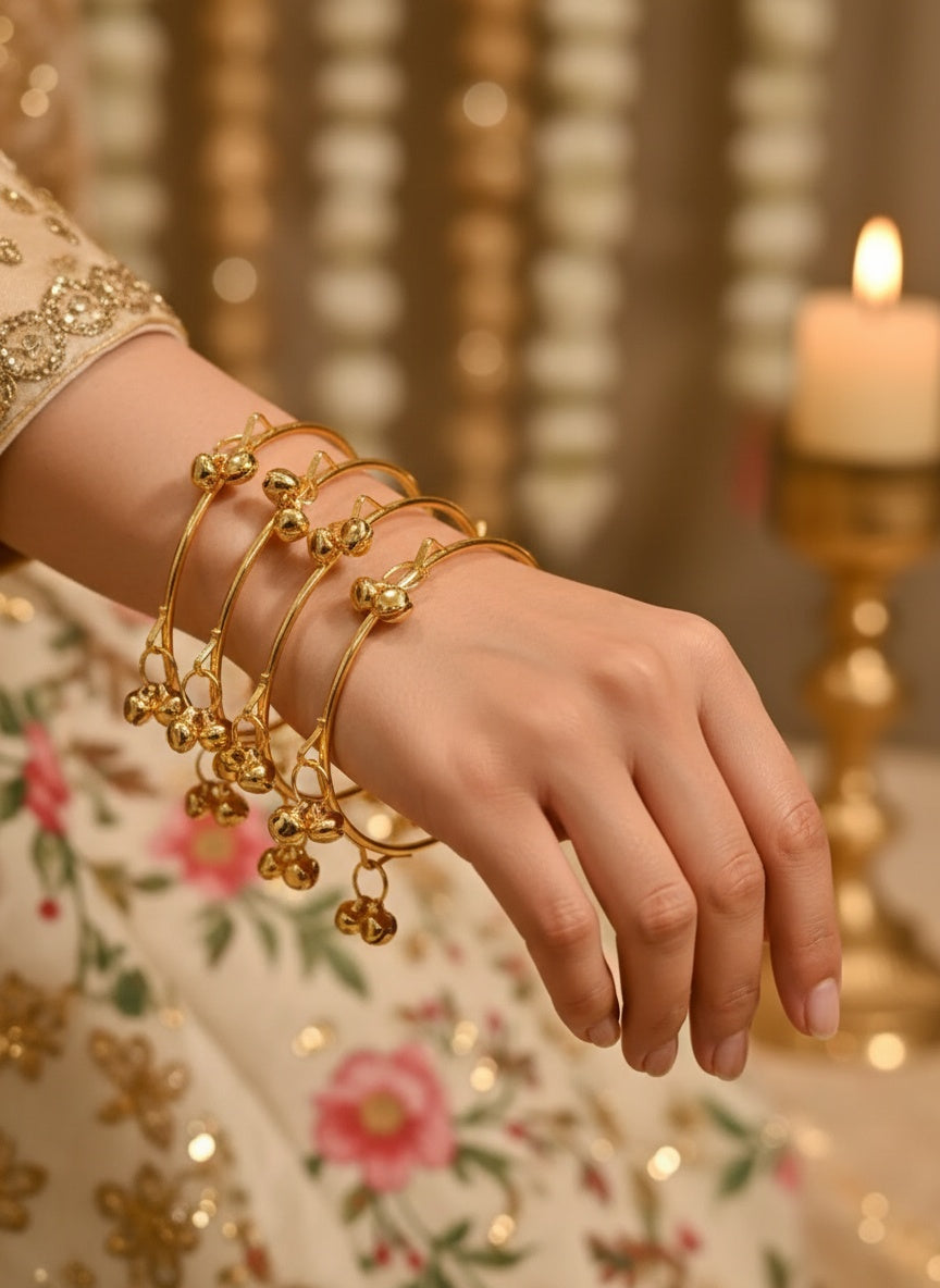 Kashmiri Ghungroo Bangles Set