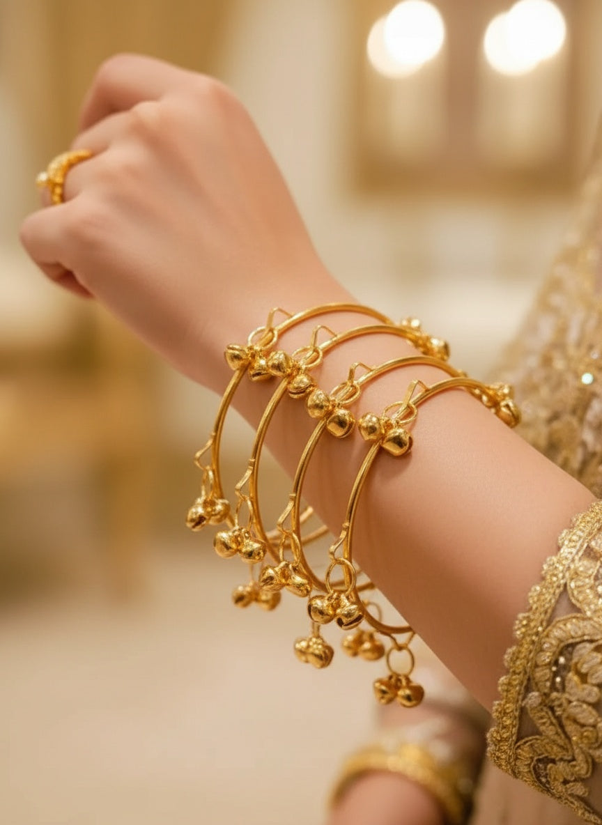 Kashmiri Ghungroo Bangles Set